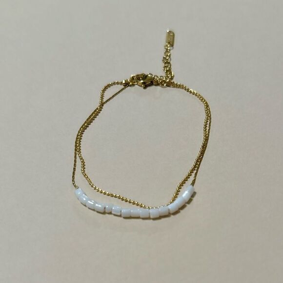 Boho beaded anklet N624 - Picture 3 of 4